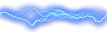 a blue and white image of lightning