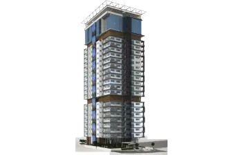 the building is tall