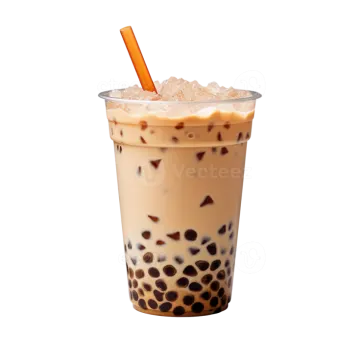 a cup of iced coffee with a straw in it
