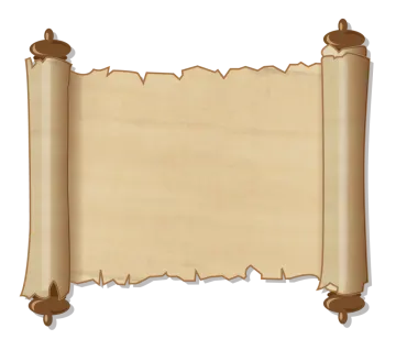 an old scroll on a white background