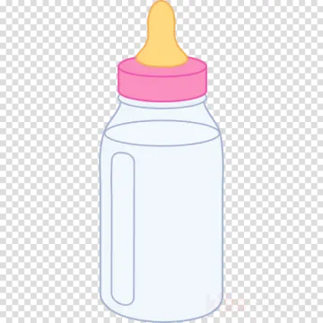 a baby bottle with a pink lid