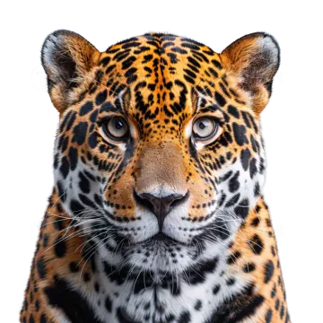 a close up of a jaguar's face