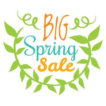 the logo for big spring sale