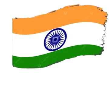 the indian flag on a white background