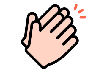 an icon of a hand with two fingers