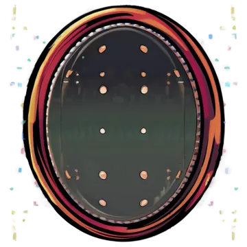 a circular object with many circles around it