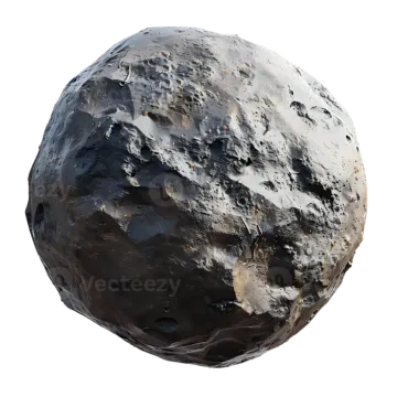 an asteroid on a white background