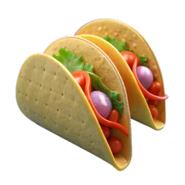 a close up of two tacoa toros