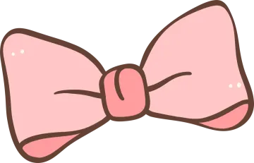 a pink bow clipart