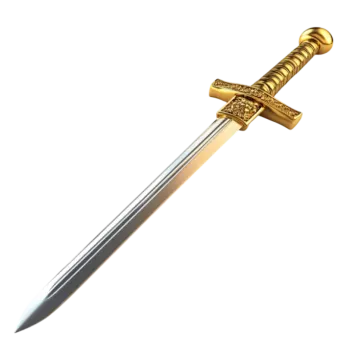 a sword on a white background