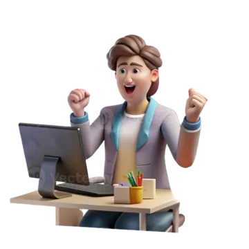 a person sitting at a desk with a laptop