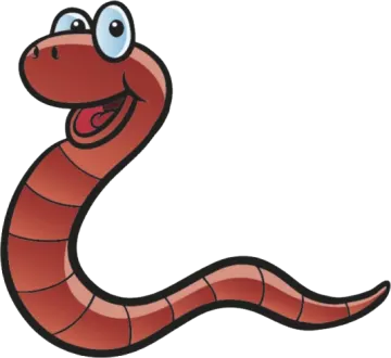 a cartoon snake with an open mouth