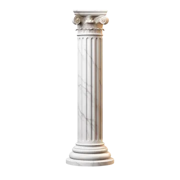 a white marble column
