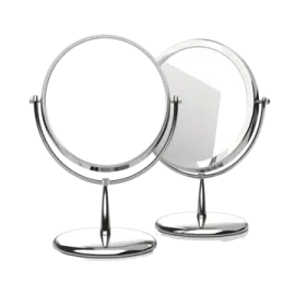 a pair of mirrors on a white background