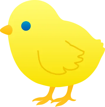 a yellow bird with blue eyes
