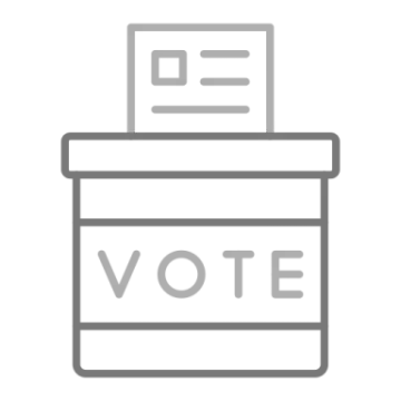a voting machine with the word vote on it