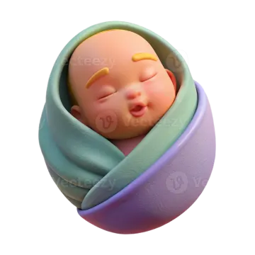 a baby doll is wrapped in a blanket