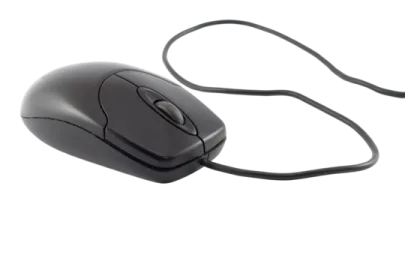 a computer mouse on a white background