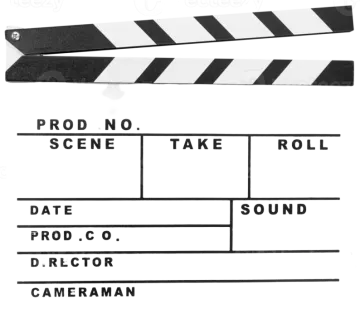 A clap with the words pro on it