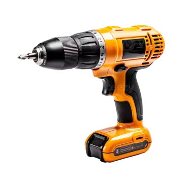an electric driller on a white background