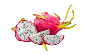 dragon fruit on a white background