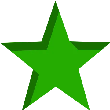 a green star