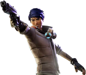 a character from the video game overwatch holding a gun