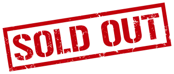 a red stamp with the word sold out