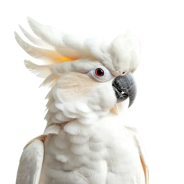 a white cock with yellow feathers on its head