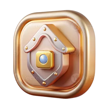a gold lock icon on a white background