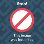 a sign that says stop this image was not allowed