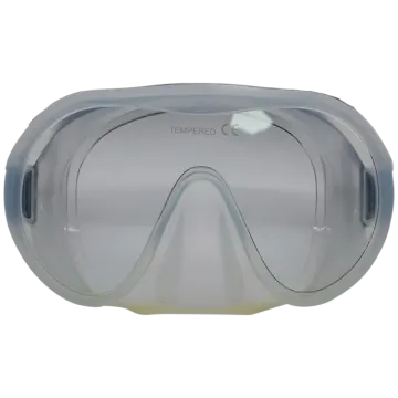 a pair of safety goggles on white background