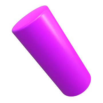 a purple tube on a white background
