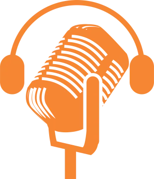 a microphone with headphones on it