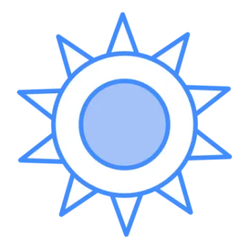 an icon of a sun