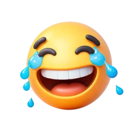 a smiley face with tears on it