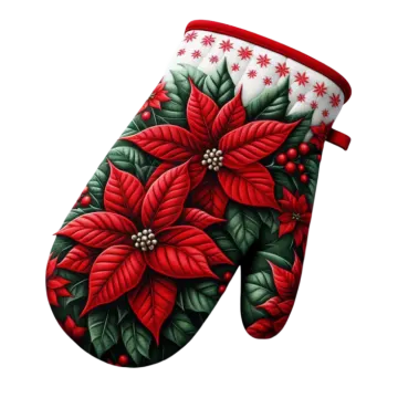 a pair of red poins on a white background