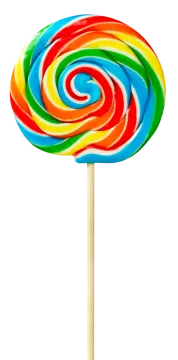a large colorful los on a white background