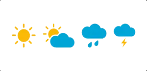 a cloud with the sun behind it
