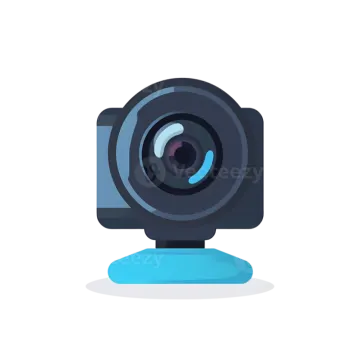 a camera on a white background