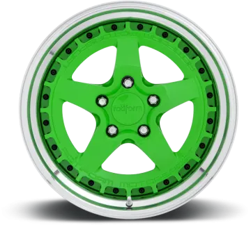 an image of a green wheel