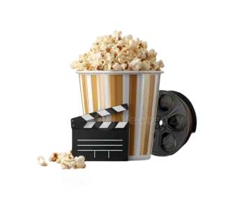 a popcorn bucket full of popcorn