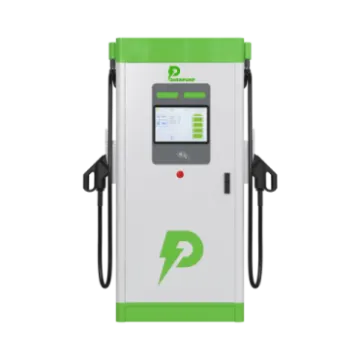 a gas station with an electric charger