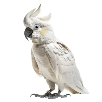 a white cock standing on its hinds