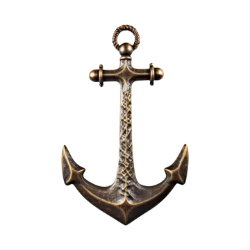 an anchor on a white background