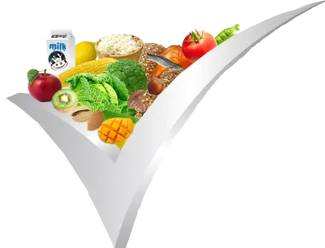 a white box filled with lots of food