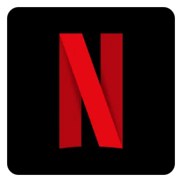 the netflix logo on a white background