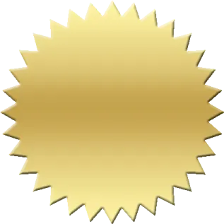 a gold star with a white background
