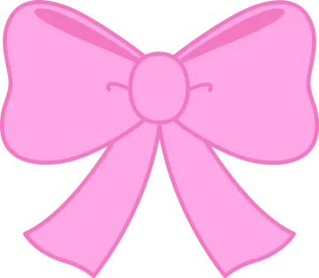 a pink bow on a white background