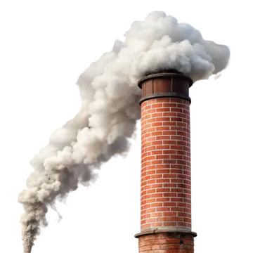 a chimney with smoke coming from it